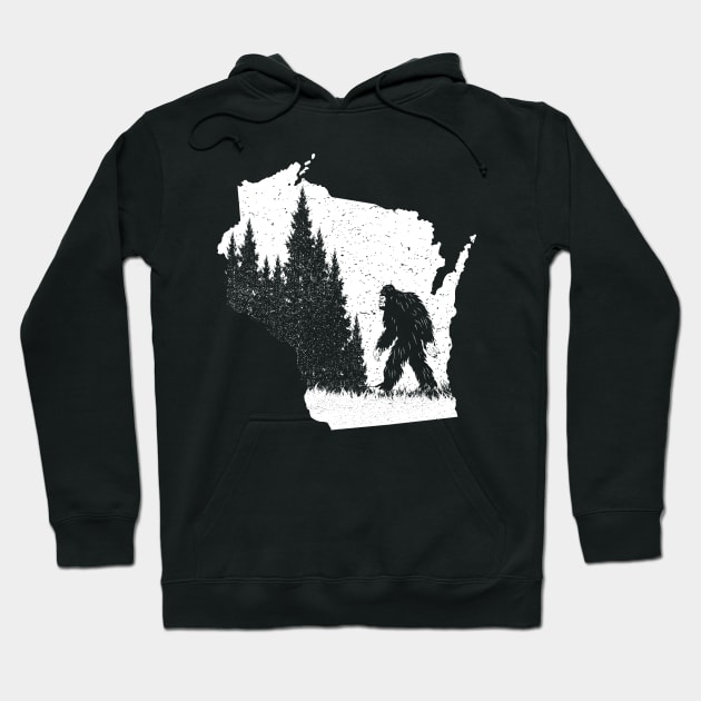 Wisconsin Bigfoot Hoodie by Tesszero